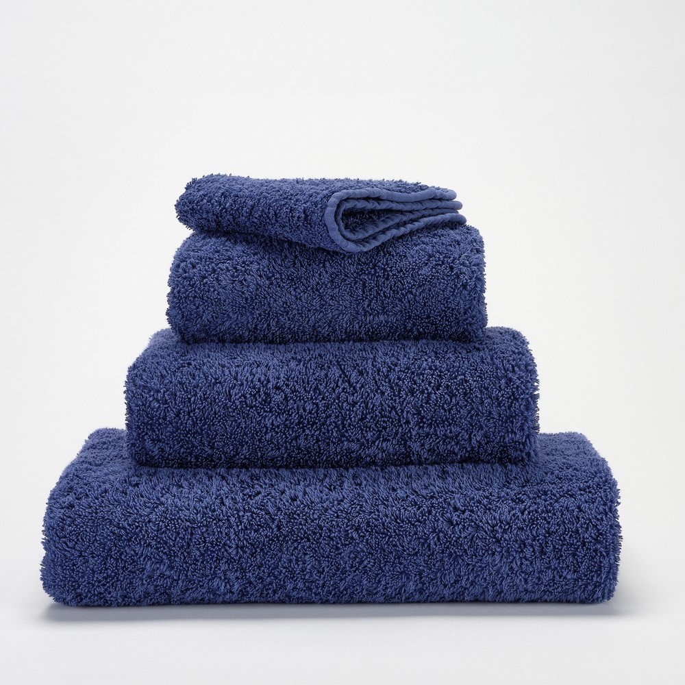 Super Pile Plain Bathroom Towels by Designer Abyss & Habidecor 332 in Cadette Blue